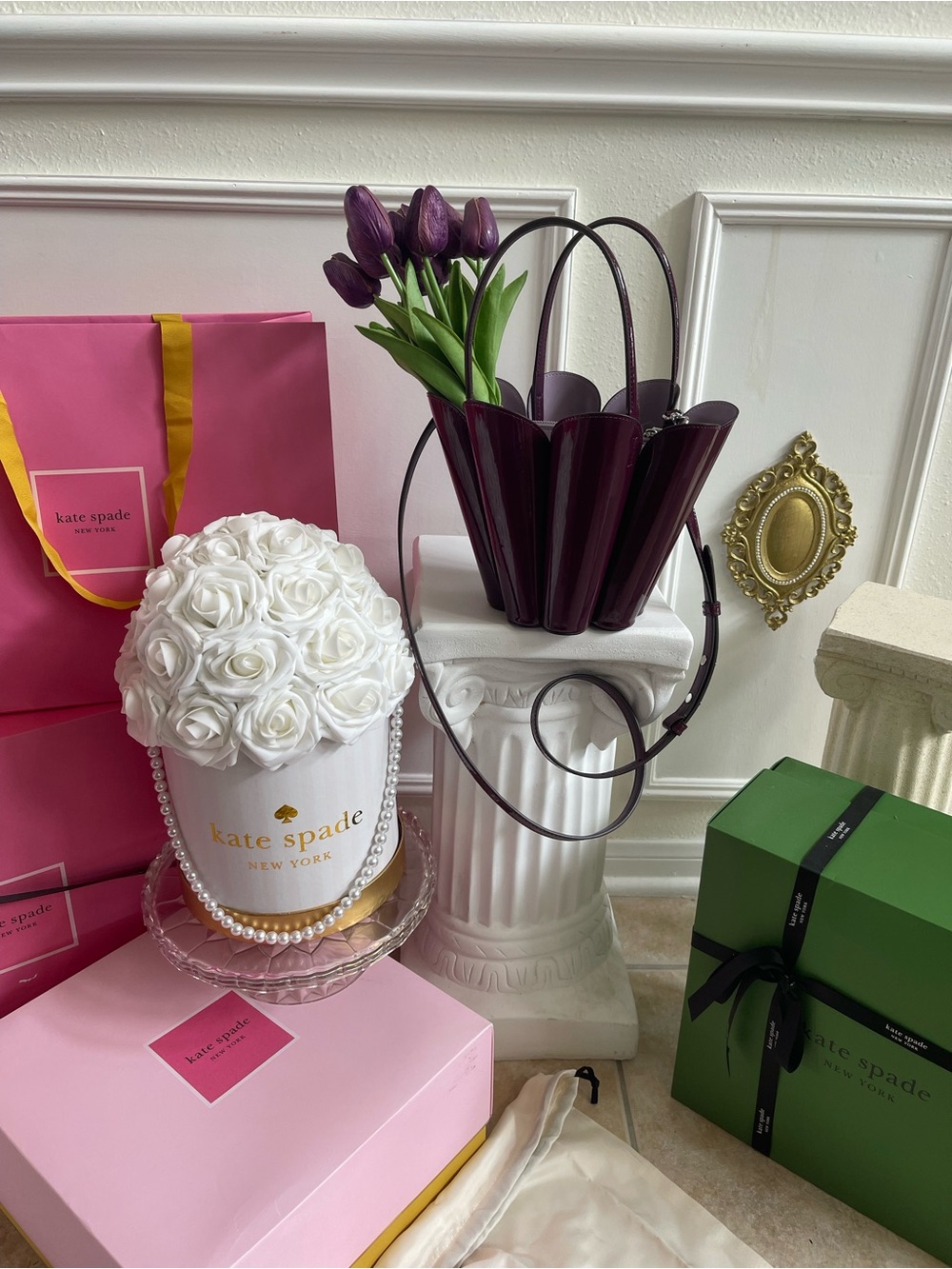 Kate Spade New York The Patent Spade Flower Bucket Bag Novelty - Picture 15 of 16